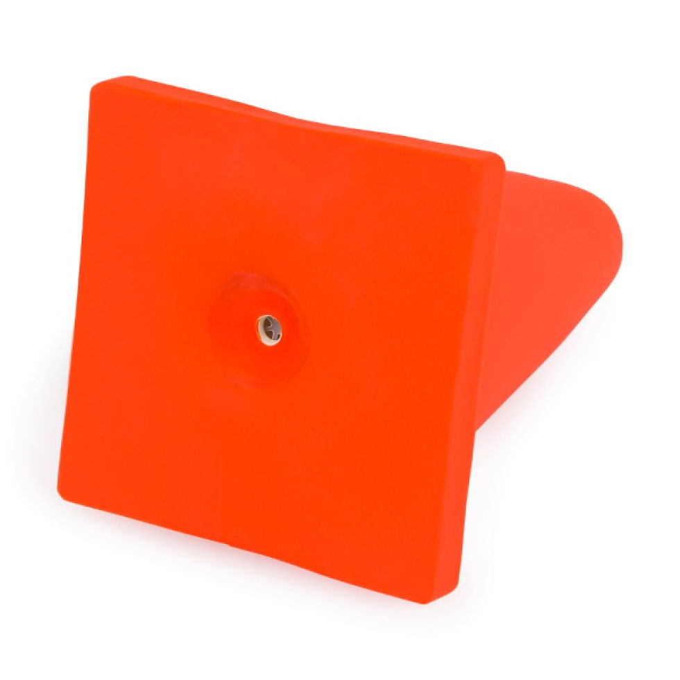 Thumbnail: LITTLE PETFACE TERI THE TRAFFIC CONE LATEX DOG TOY