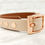 Thumbnail: BROWN / POWDER PEARL - Waterproof BioThane© 2-coloured Dog Collar&Lead