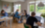Locatie de Studiekamer Arnhem met middelbare scholieren die huiswerkbegeleiding ontvangen