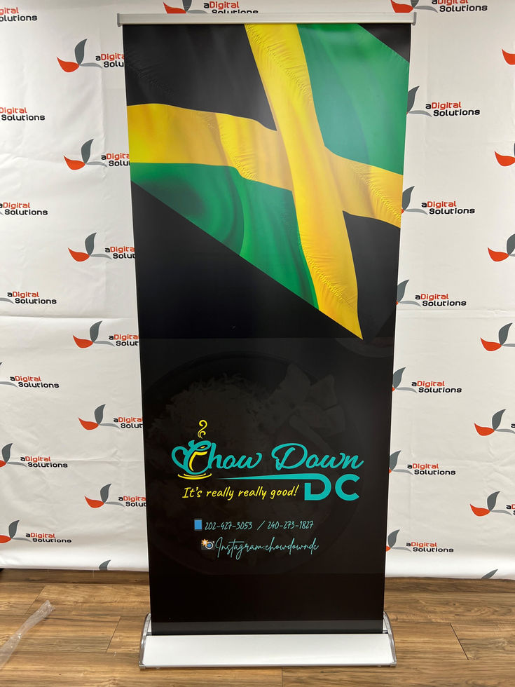 Retractable banner stands printed in Washington DC