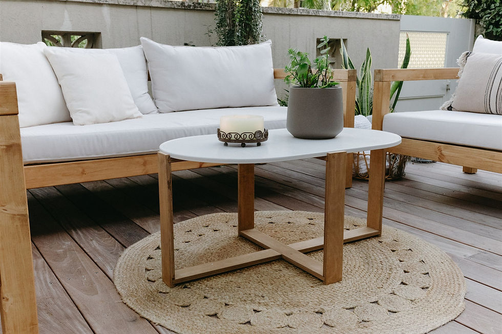 תמונה ממוזערת: פינת ישיבה מעץ לחצר