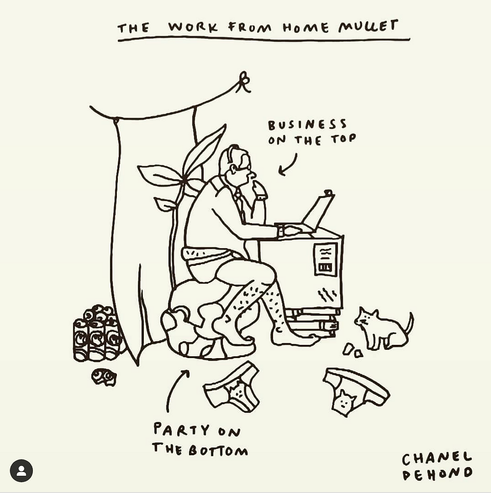 Work from home mullet