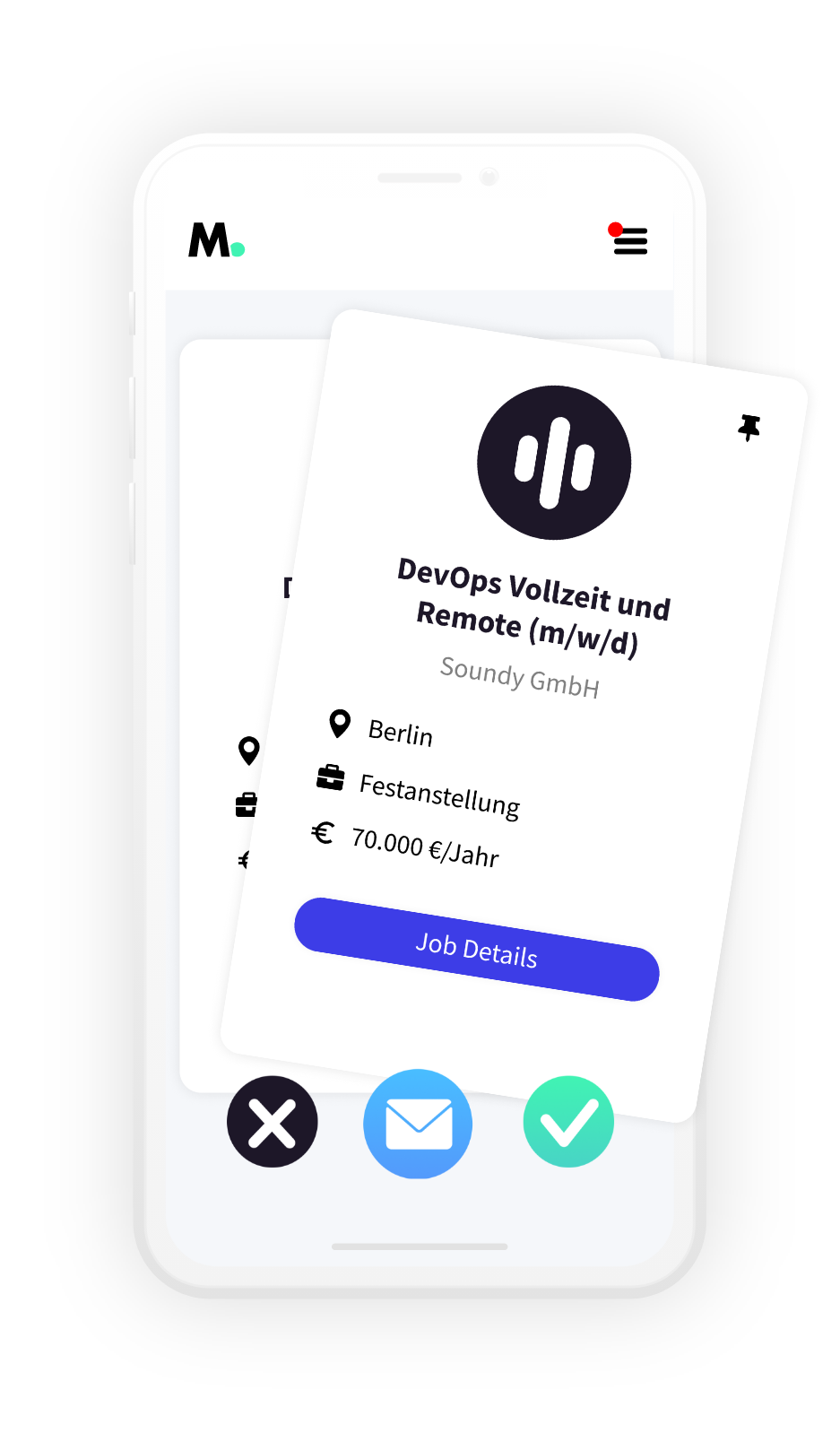 Matching mit passenden Tech Jobs