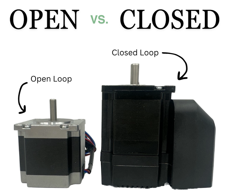 Open vs. Closed Loop Stepper motors