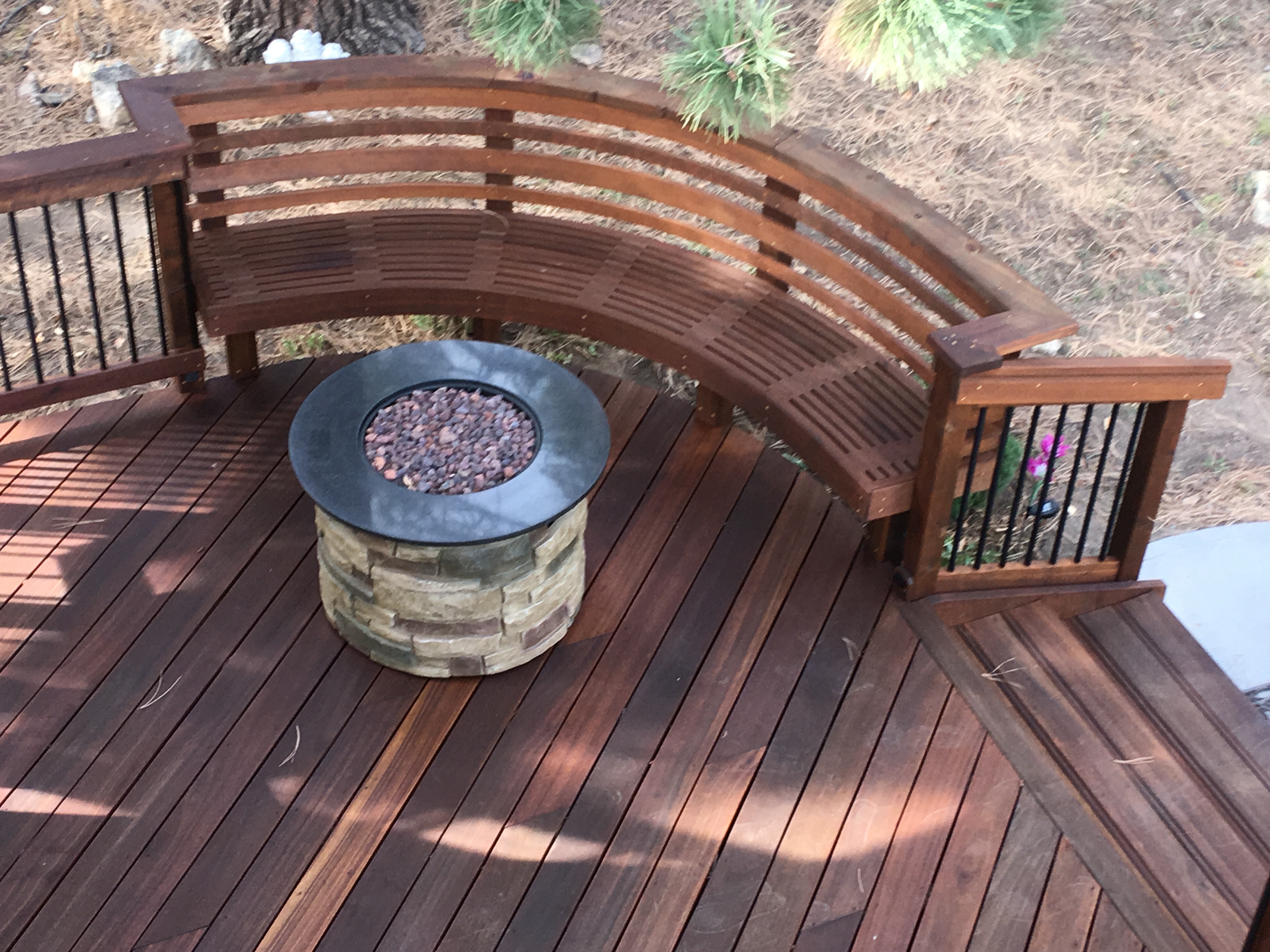 Custom Mahogany Deck in Evergreen