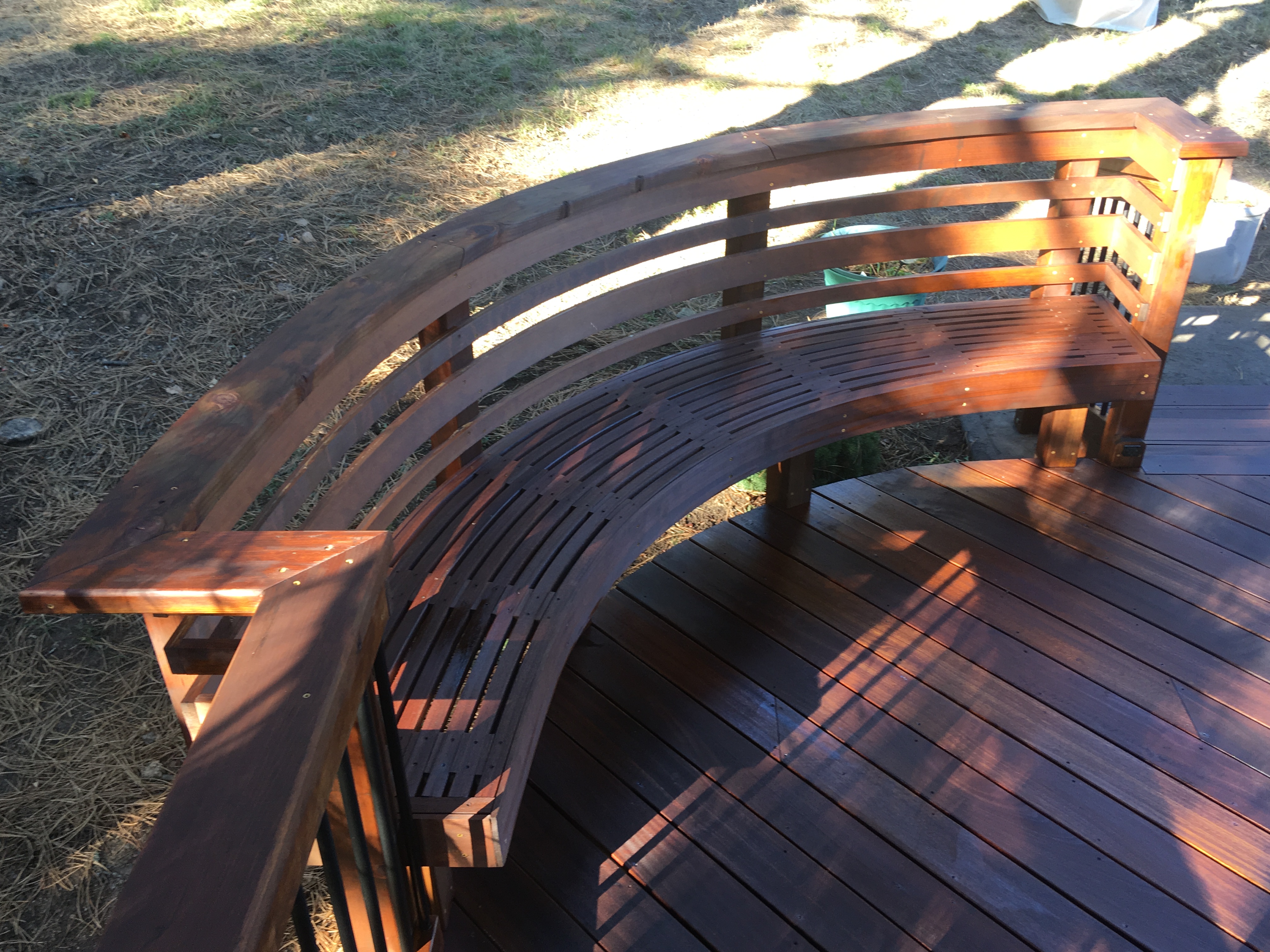Custom Mahogany Deck in Evergreen