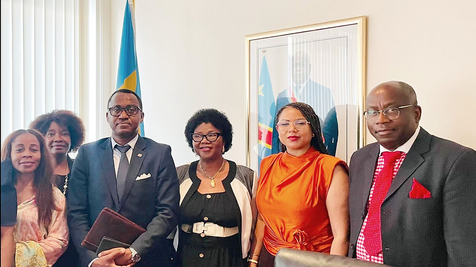 Diplomatie : L’Observatoire International de la Diaspora Congolaise (OIDC) Benelux reçu par l’Ambassadeur Ndongala Nkunku.