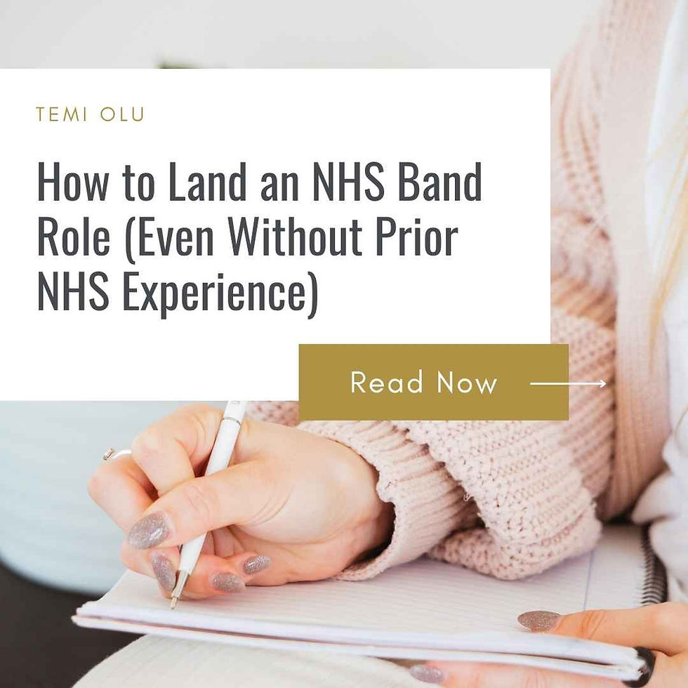 How to Land an NHS Band Role (Even Without Prior NHS Experience)