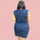 Thumbnail: Blue laced bodycon dress