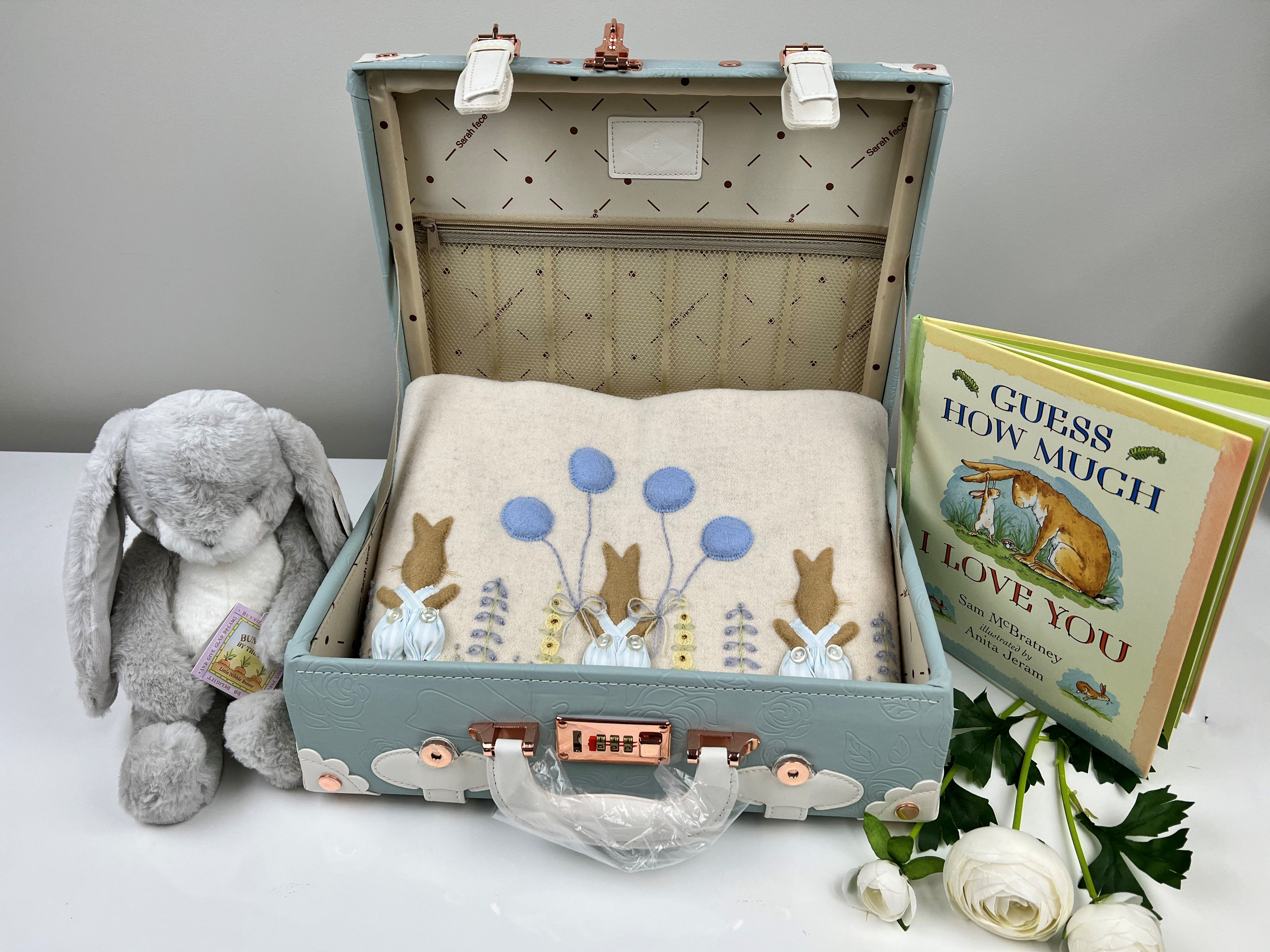 Blue Keepsake Bunny Hamper