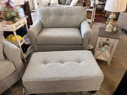 LaZboy Laural Chair & 1/2 And Ottoman