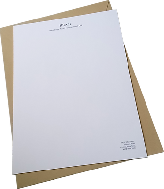premium thicker Pantone letterhead