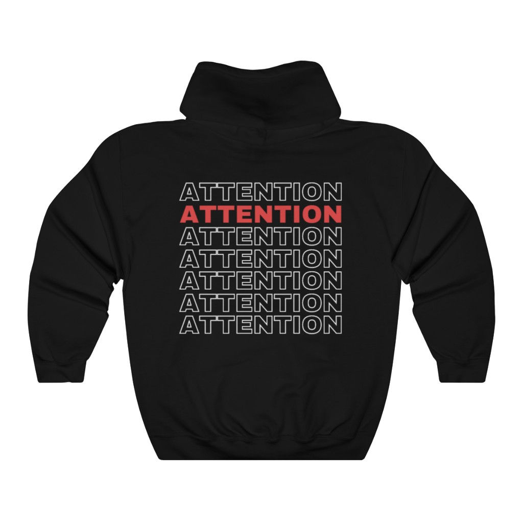 ''ATTENTION'' Unisex Hoodie
