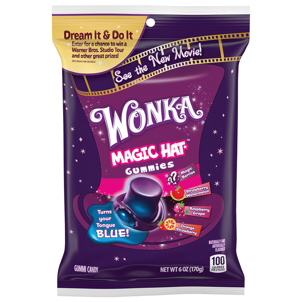 Wonka Magic Hat Gummies Peg Bag 113g