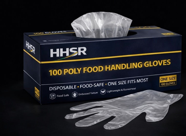 Disposable Poly Food Handling Gloves – Food-Safe, Lightweight