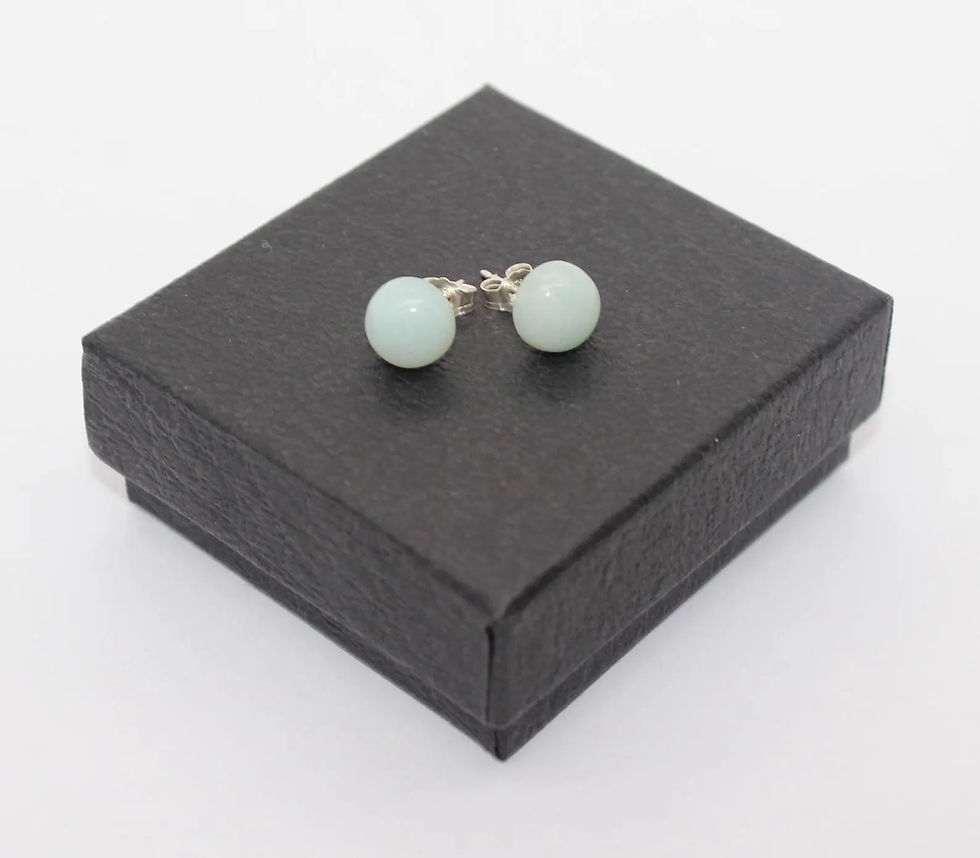 Thumbnail: Amazonite stud earrings