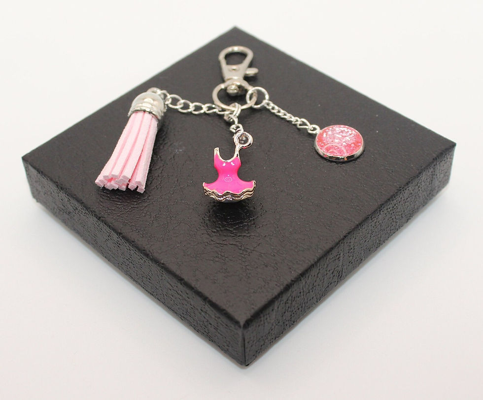 Thumbnail: Ballerina bag charm - Baby Pink