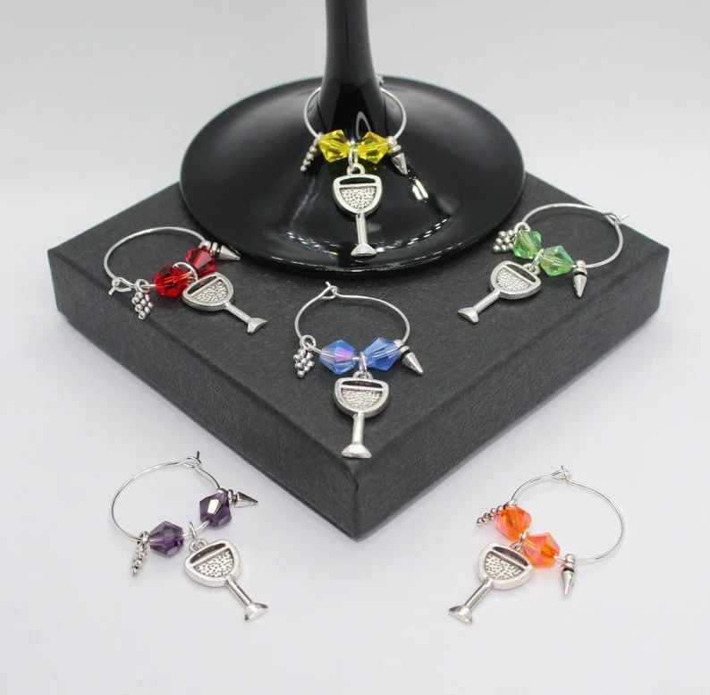 Wine Glass - Wine Glass Charms 6 Pieces
