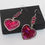 Thumbnail: Glitter Bomb Heart - Glitter resin drop earrings