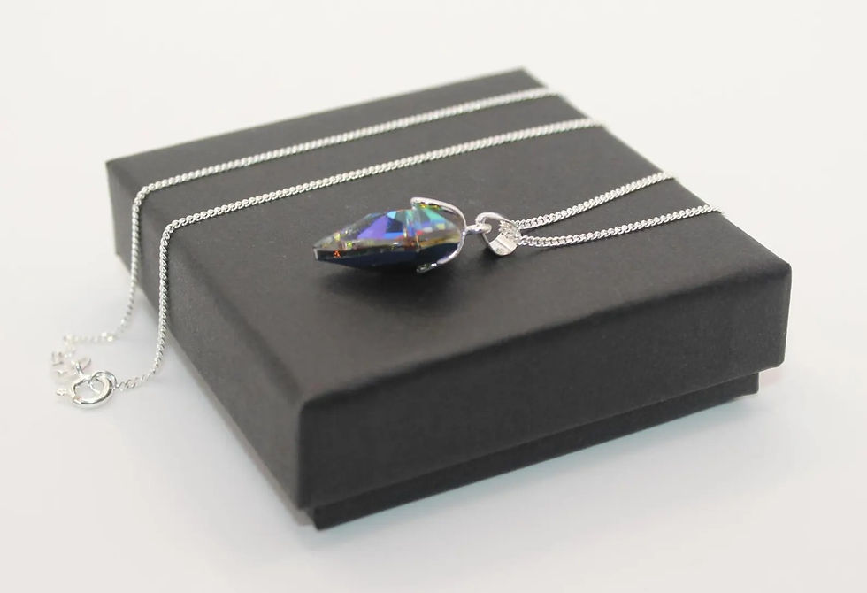 Thumbnail: Vitrail Medium - Crystal wild heart pendant necklace