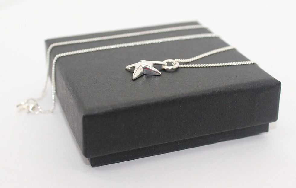 Thumbnail: Starfish sterling silver pendant necklace