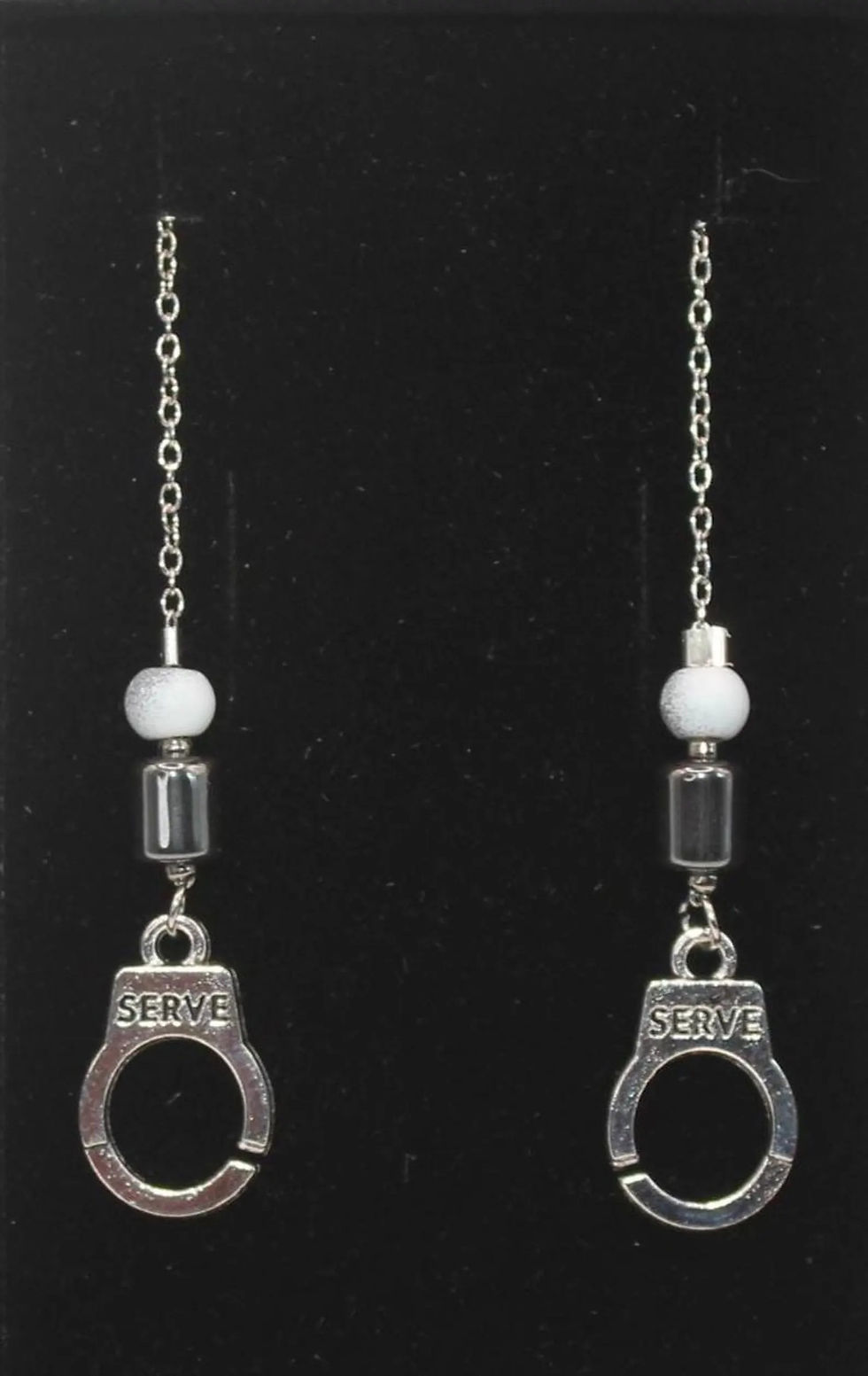 Thumbnail: Chain of Command threader earrings