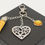 Thumbnail: Daisy Heart bag charm - Yellow