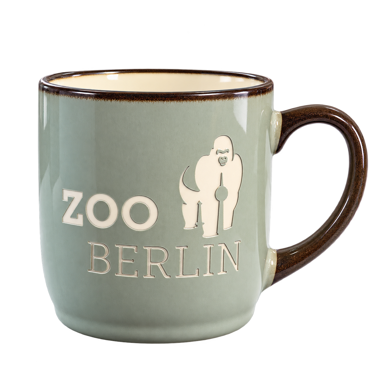 Sandblasted Ceramic Mug | Zoo Berlin Logo