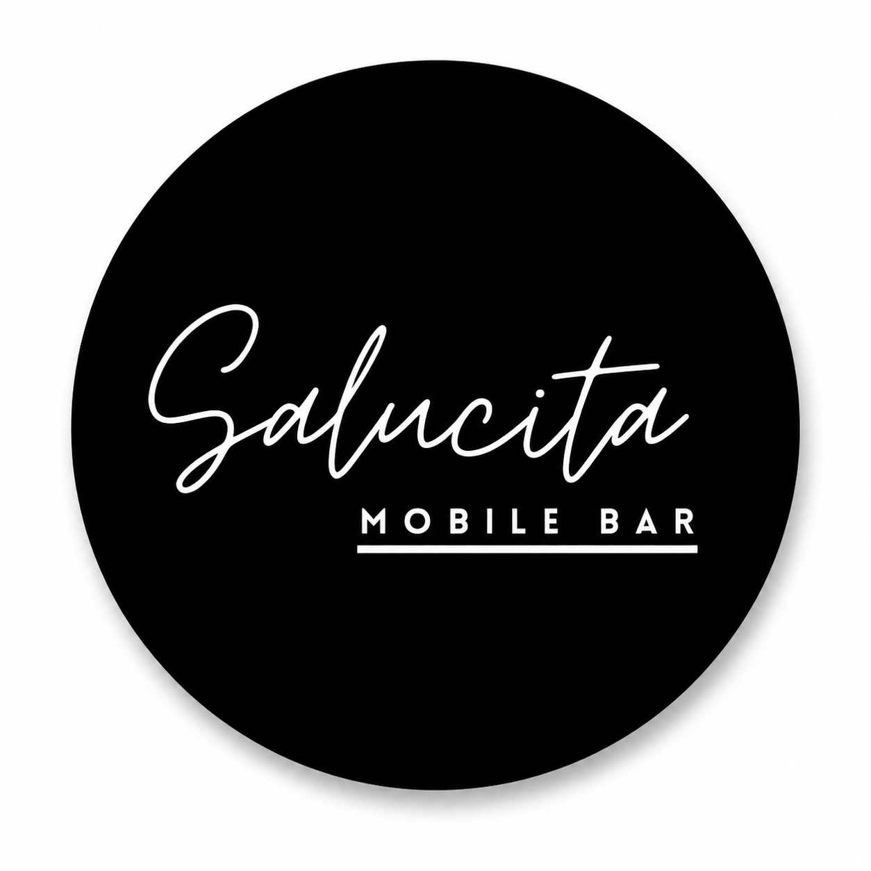 This is a logo of Salucita Mobile Bar. A business who became Janet's client and received Web Design service.