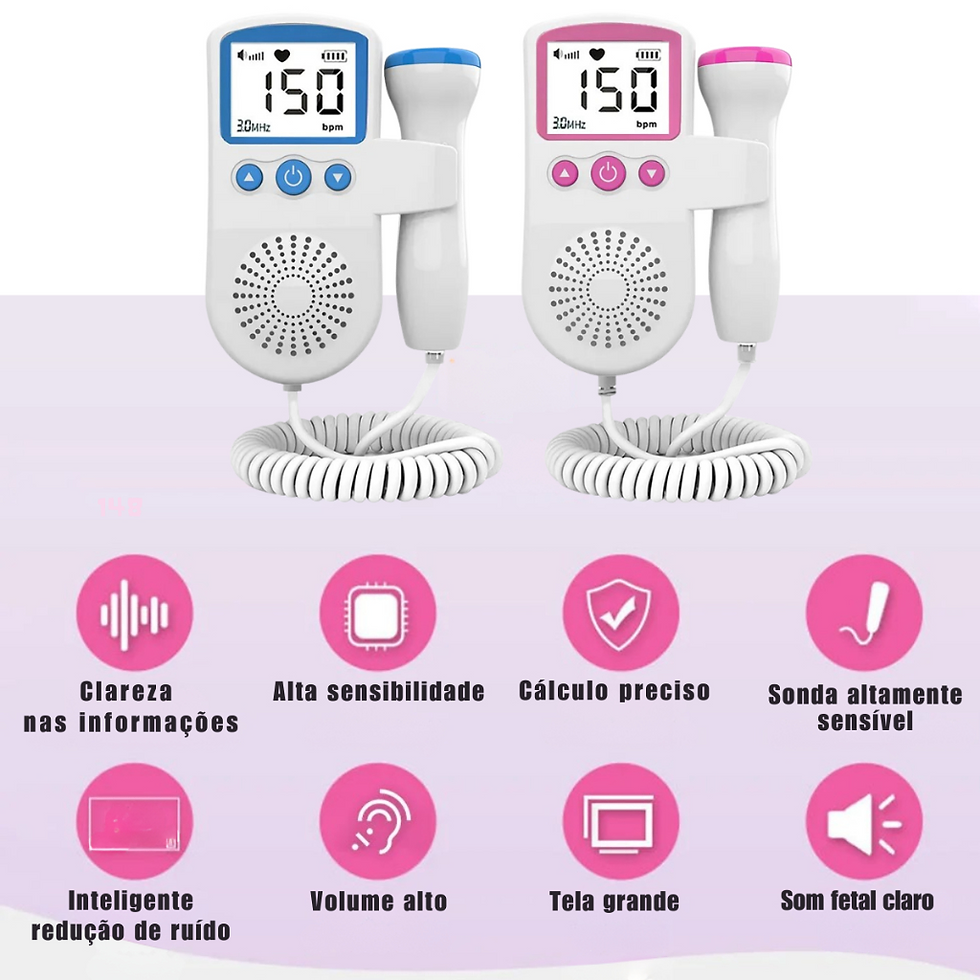Miniatura: Ultrassom Monitoramento Ouvir Batimentos Bebe Rosa/Azul LG-X208