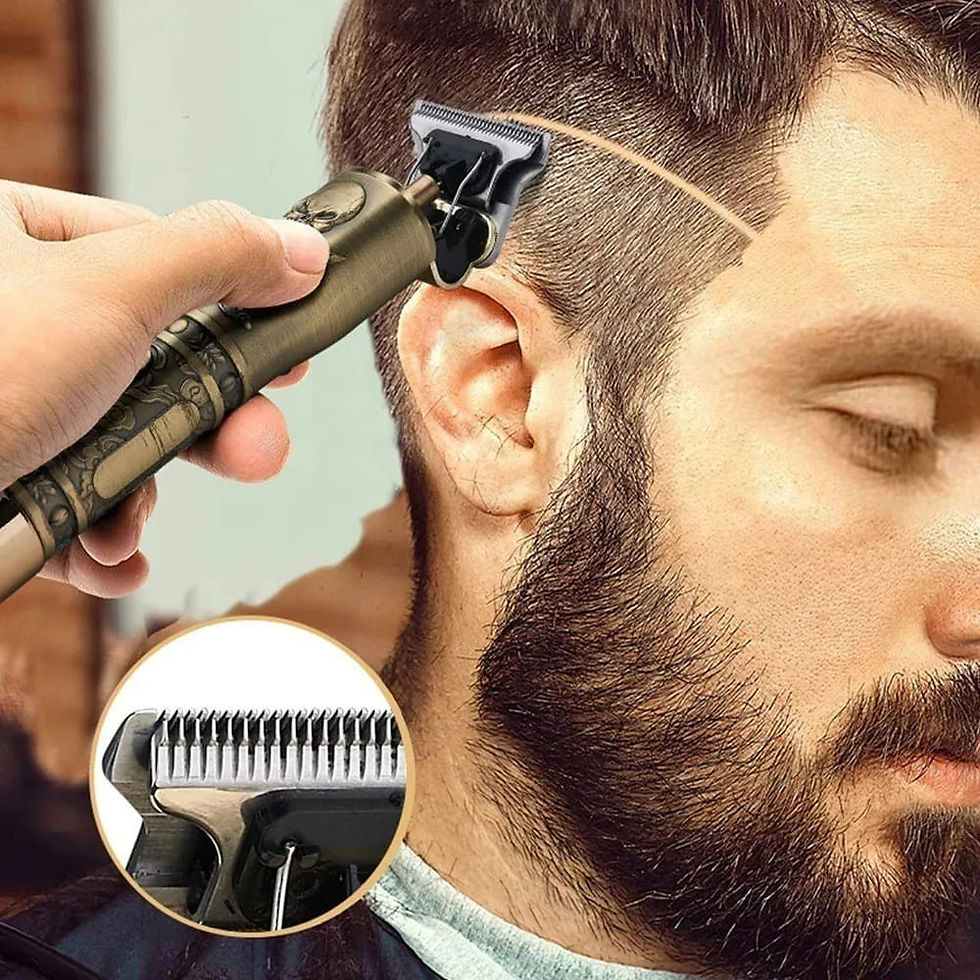 Miniatura: Máquina De Cortar Cabelo Para Barba Masculina Designer Aleatório Elétri
