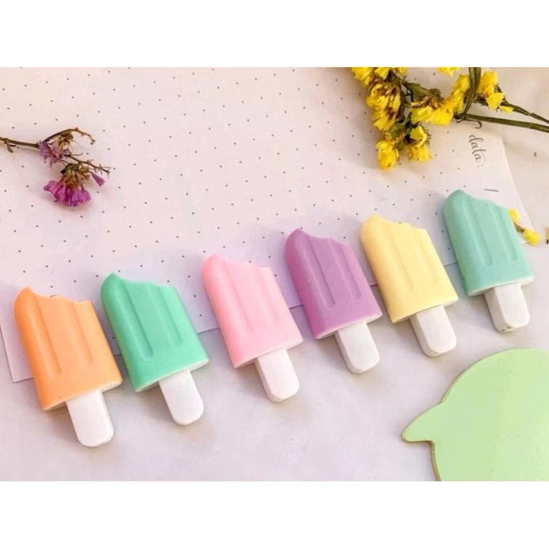 Kit Marca Texto Picole C/ 6 Unidades KAWAII Papelaria Fofa