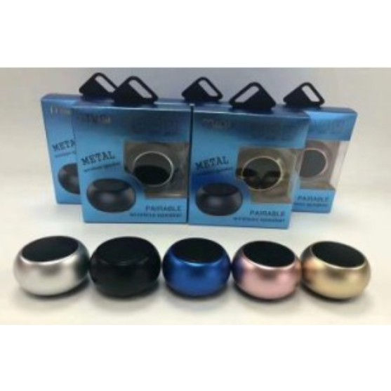 Caixinha Som Bluetooth TWS 3W Metal Mini Speaker Amplificada Potente