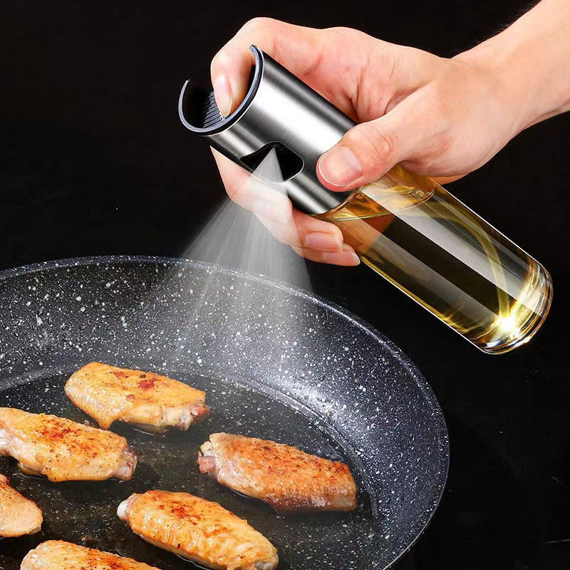 Miniatura: Porta Azeite Vinagre Óleo Borrifador Em Vidro De 100ml Spray Chef Galheteiro
