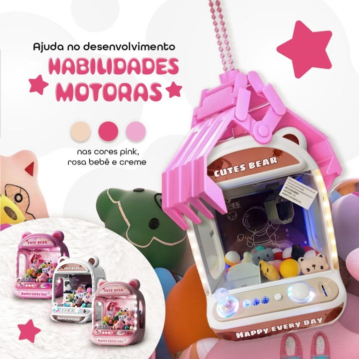 Mini Maquina De Pegar Bichinho Infantil