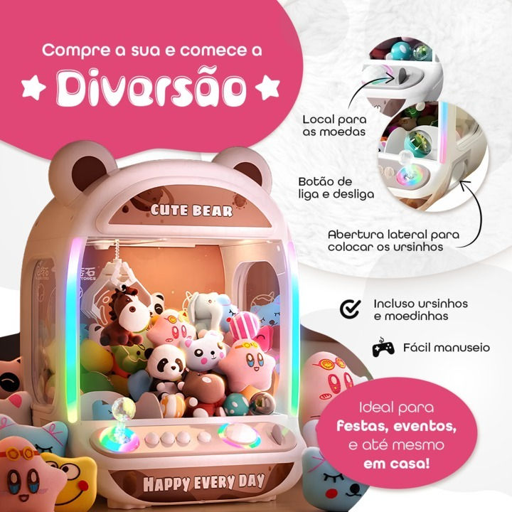 Mini Maquina De Pegar Bichinho Infantil