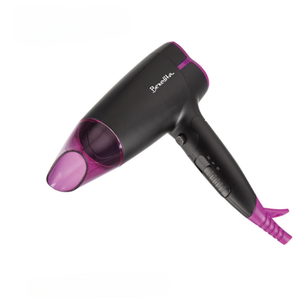 Secador de Cabelo Dobrável Compacto Quente e Frio Tecnologia Iônica 110 OU 220v