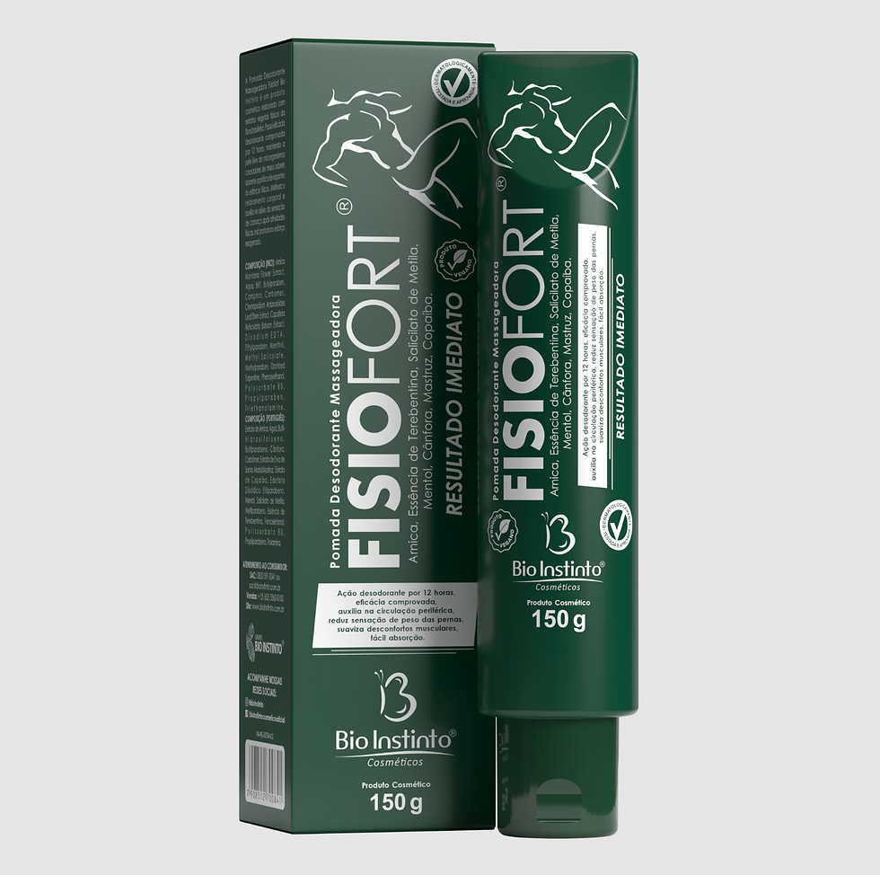 Pomada Massageadora FisioFort Verde Bisnaga 150g Esportiva Atletas