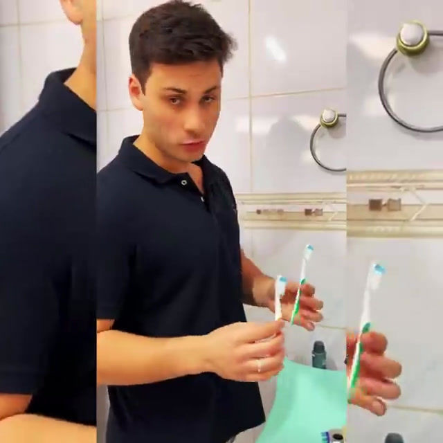 Miniatura: Aplicador Pasta de Dente Dispenser Porta Escovas Com Esterilizador UV Automático