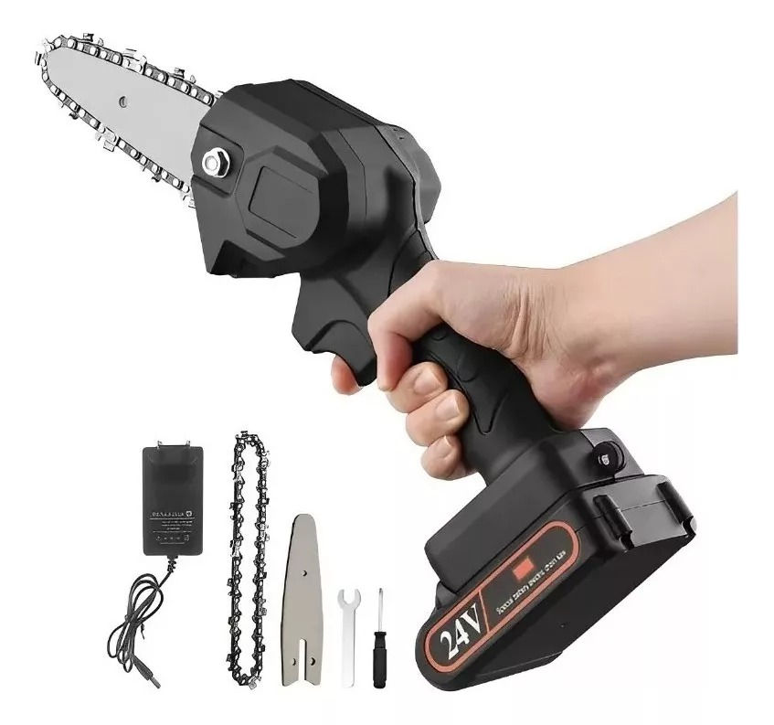 Motosserra Mini Bateria Recarregável Poda-Galho 24V