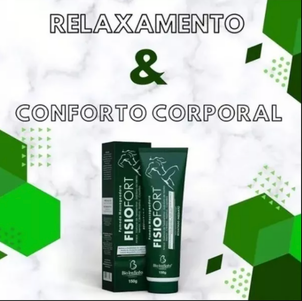 Pomada Massageadora FisioFort Verde Bisnaga 150g Esportiva Atletas