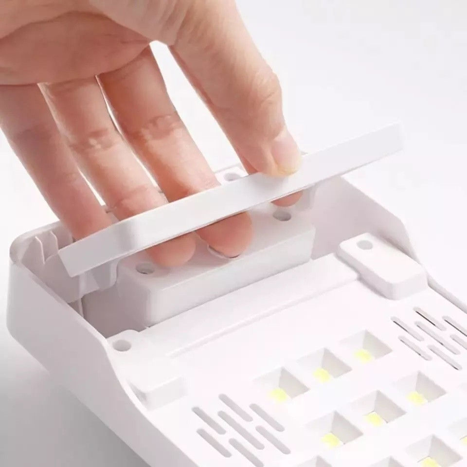 Cabine de LED UV c/ Apoio de Mão e Base Flexivel Bivolt Portátil c/ Timer FD-49