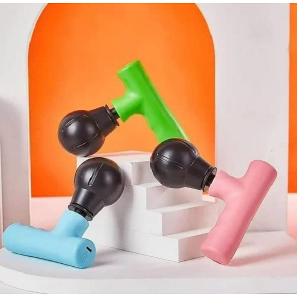 Mini Massageador Pistola Recarregável Fascial Gun