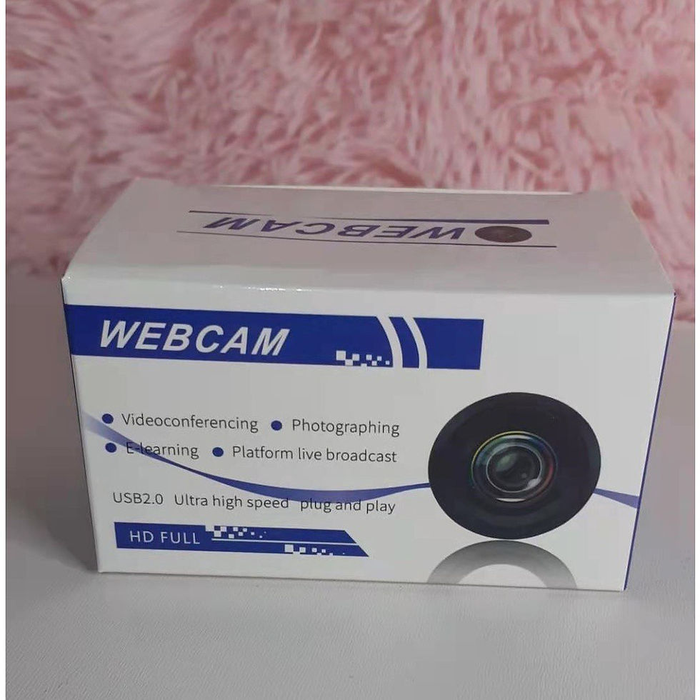 Mini Câmera Webcam 2K HD c/ Microfone Visão 360º Autofoco