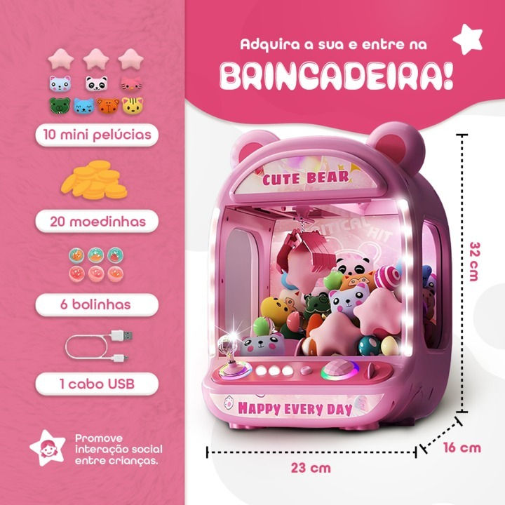 Mini Maquina De Pegar Bichinho Infantil