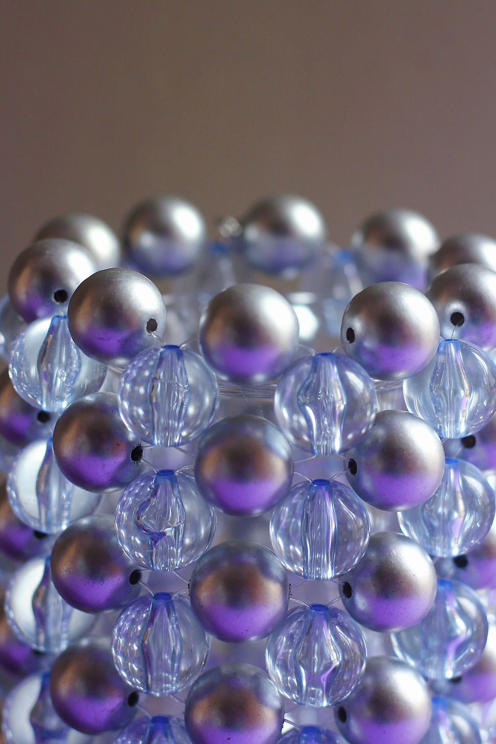 Miniature : Vase en perles grises Nini