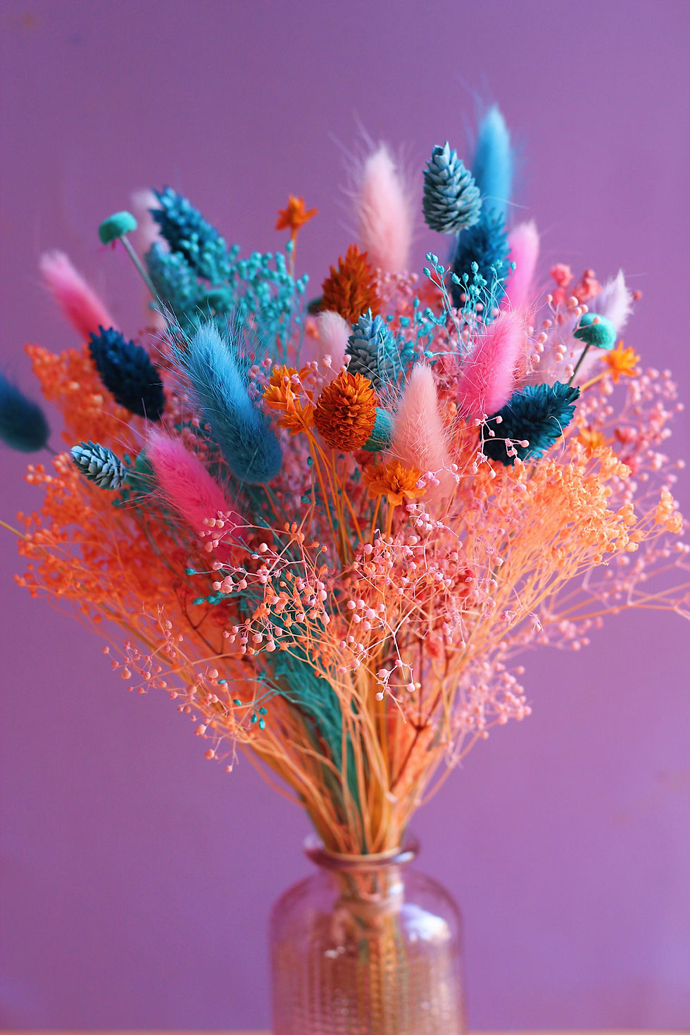 Miniature : Bouquet Papaye bleue
