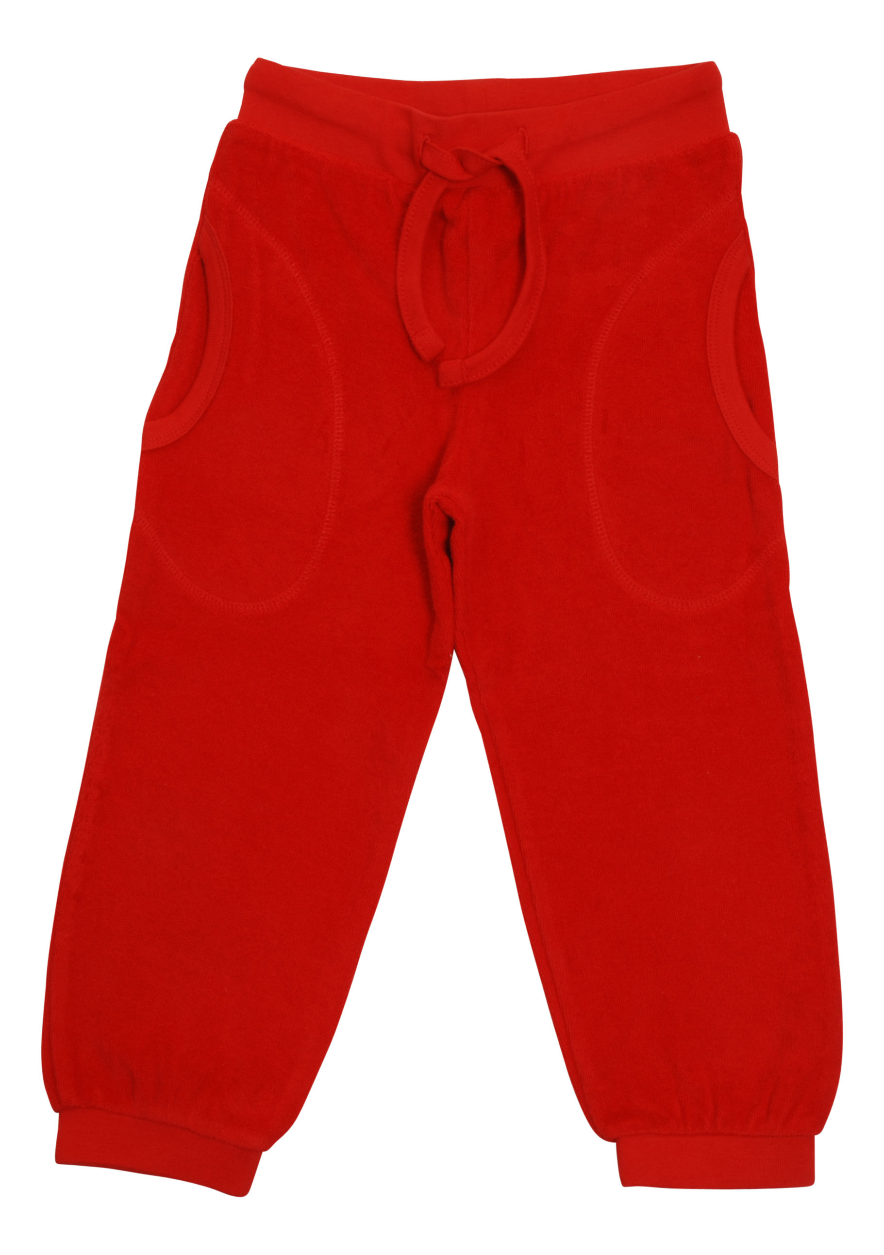 Poppy Red Terry Pants