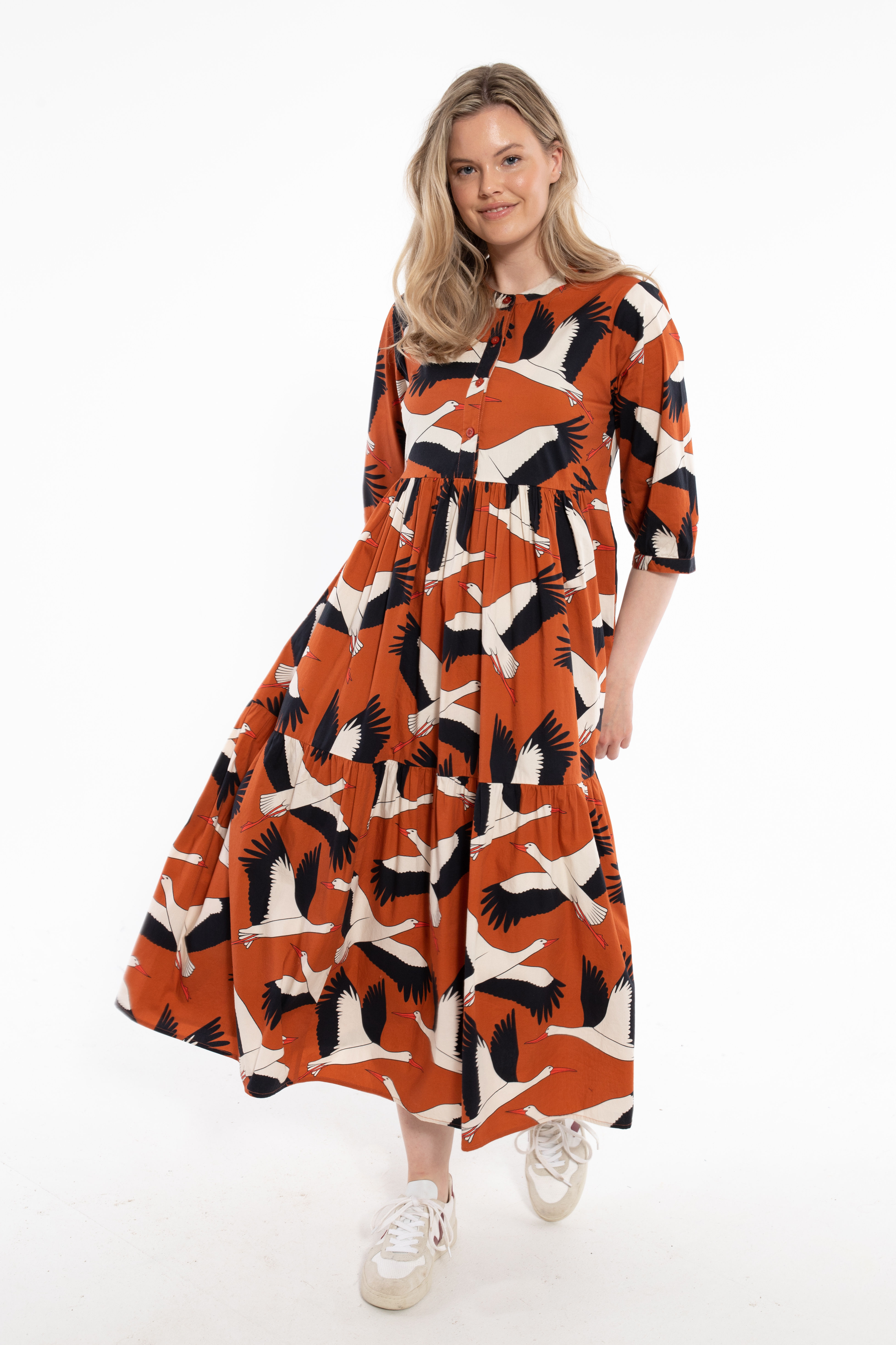 Rust Stork DaneGoodie Dress