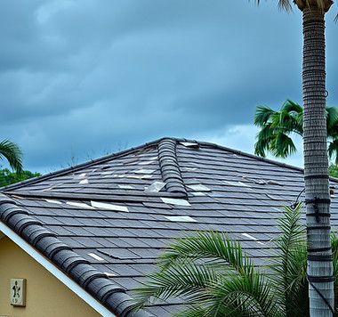A roof taking a beating from Florida's stormy weather.jpg